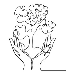 International Day of Forests Line Illustration
International Day of Forests - creative concept with forest in circle. greeting card, poster and celebration banner, icon, logo, print, cards, 