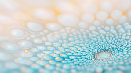 Abstract Light Blue Fractal Swirl - Digital Art Background