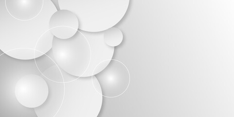 modern white and gray circle gradient trendy background. Grey abstract background geometry circle, diagonal line and layer element Vector for business,corporate presentation design.vector illustration