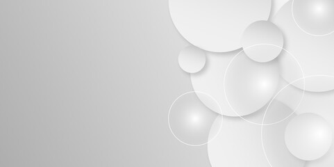 modern white and gray circle gradient trendy background. Grey abstract background geometry circle, diagonal line and layer element Vector for business,corporate presentation design.vector illustration