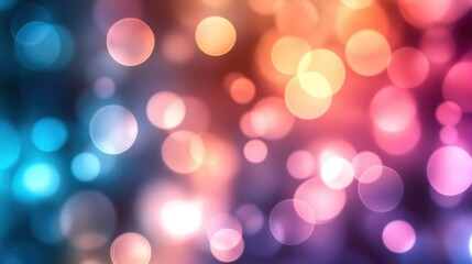 Fototapeta premium abstract bokeh background featuring a mix of red, orange,