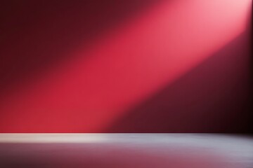 Obraz premium Red Wall with Light Beam