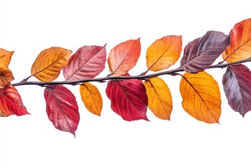 Book leaves on a twog in the fall - Autumn leaves