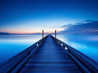 Fototapeta premium sunrise at the pier