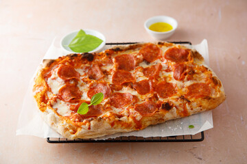 Traditional Pepperoni pizza