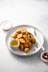 Baked baby potato with spices