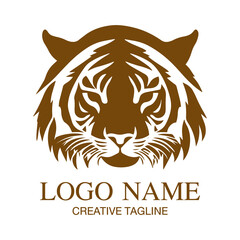 Tiger head logo, tiger, tiger logo, tiger face, icon fully editable vector logo template