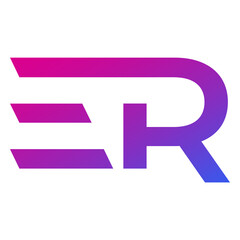 ER letters, logo design