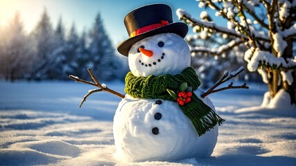 Obraz premium Happy Holidays! Wishing you a snowy season filled with warmth and cheer.