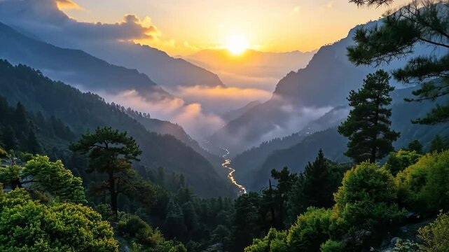 As the sun rises, the Smoky Mountains offer a breathtaking panorama of natural beauty.