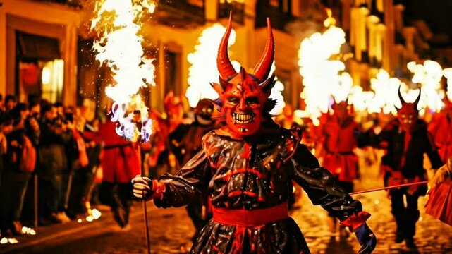 Correfocs is Catalan festival a parade of devils, known as "correfocs" in Catalan. Participants dressed as devils wear fire-resistant clothing and carry ... See More
By Felino