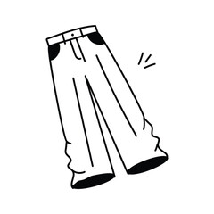 Get this amazing icon of pants in modern style