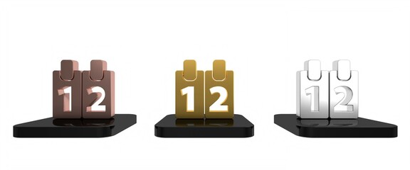 Colorful Calendar icon isolated on white background. Event reminder symbol. Minimalism concept. 3D render illustration