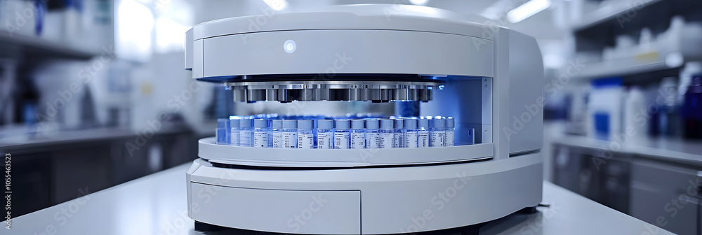 Aufkleber automated medical laboratory equipment for diagnostic testing,genetic analysis,and advanced biotech 