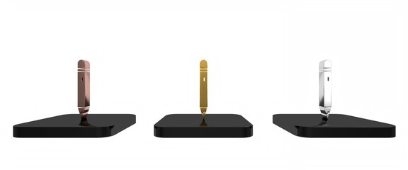 Colorful Pencil with eraser icon isolated on white background. Drawing and educational tools. School office symbol. Minimalism concept. 3D render illustration