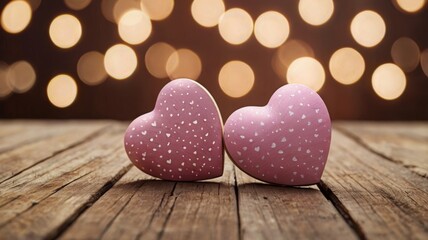 Valentines day creative pattern with baby pink hearts on pastel pink background. 80s or 90s retro fashion aesthetic love concept. Minimal romantic idea.