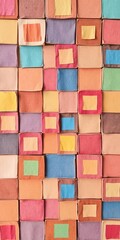 Handmade abstract background featuring colorful squares in a geometric pattern, design, abstract, creative