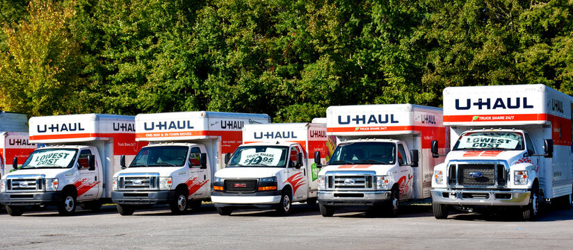 U-Haul Trucks Rental, Virginia, USA