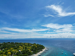 스쿠버다이빙의 성지 필리핀 보홀 발리카삭섬의 아름다운 해변