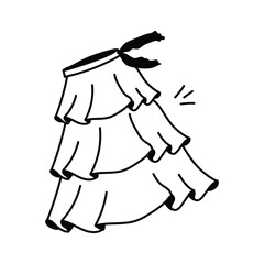 A fashionable skirt perfect for pairing with various tops