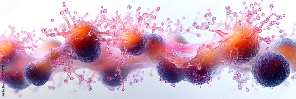 Leinwandbilder captivating cosmic collision - vibrant fluid dynamics in an abstract digital landscape. swirling,lum