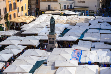 Piazza Camo de Fiori, Giordano Bruno, Roma, Lazio,Italy, Europe