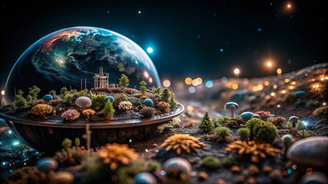Hyperborea: A Hyperrealistic Alien World with Striking Colors and Distinctive Scenery for Stunning Tilt-Shift