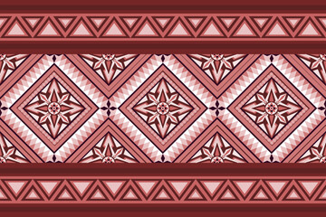 Beautiful fabric red pink color tone seamless pattern