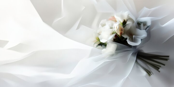 A radiant bouquet of flowers wrapped in high fidelity