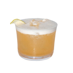 Creamy, refreshing, and perfectly chilled, this cocktail is a visual delight. It's a perfect blend of sweet and tart, with a frothy head that adds texture and a touch of whimsy.  