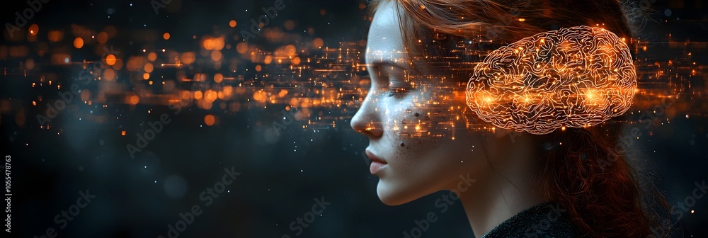 Leinwandbilder Communication Industry Revolutionized by Cutting-Edge Brain-Computer Interfaces and Innovative Mind-to-Mind Communication Technologies,Driving Unprecedented Advancements and Transformations.