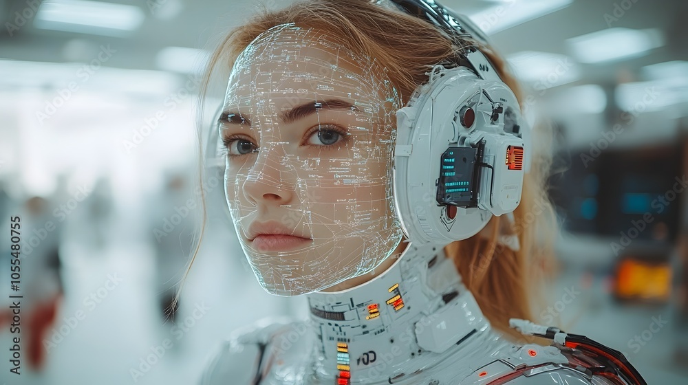 Leinwandbilder conceptual image depicting the potential for ai-powered systems to manipulate and control human beha
