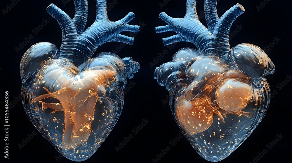 Aufkleber detailed and anatomically accurate 3d rendering of the internal structure and components of the huma