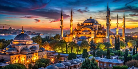 Fototapeta premium Mesmerizing Panoramic Photography of Ancient Turkish Art and Architecture