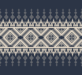 Geometric ethnic fabric seamless pattern 