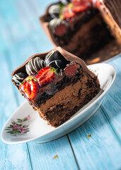 Birthday celebration cake special concept detail shots