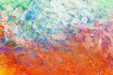 Abstract background with a textured surface for design made from putty and oil paint