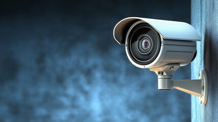 Modern CCTV Camera Mounted on Wall