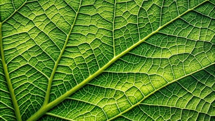 Obraz premium Velvety soft leaf texture with a subtle sheen and prominent veins, plush, plant, foliage, botanical