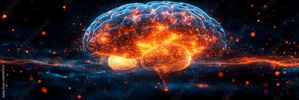 Leinwandbilder futuristic brain-computer interface technology harnessing intelligence to guide and influence human 