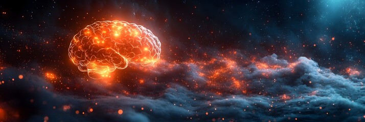 Futuristic digital art concept depicting the potential control and manipulation of human cognition and behavior through advanced brain-computer interface technology and intelligence systems.