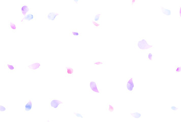 背景素材_水彩花吹雪_紫