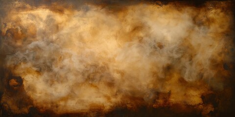 Golden Smoke Abstract - Vintage Textured Background