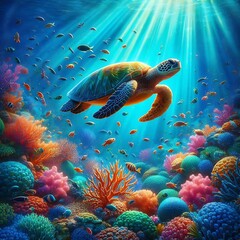 Obraz premium Deep Sea Journey 