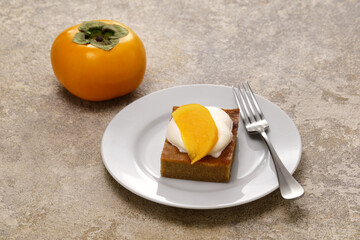 Persimmon pudding, traditional American dessert