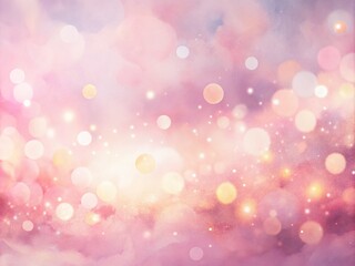 Pink Abstract Watercolor Painting with Bokeh Effect for Stunning Visuals and Home Decor