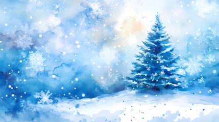 watercolor pattern christmas background
