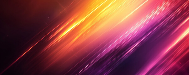 Obraz premium Vibrant abstract wallpaper with diagonal streaks in pink, orange, purple, and yellow. High-resolution digital background with glowing light effects, perfect for modern and stylish design projects.