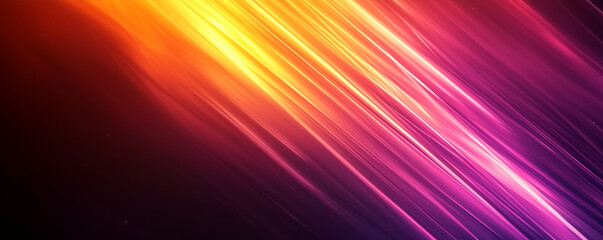 Obraz premium Vibrant abstract wallpaper with diagonal streaks in pink, orange, purple, and yellow. High-resolution digital background with glowing light effects, perfect for modern and stylish design projects.