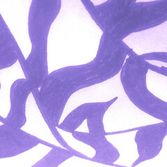 Hand Print Pattern. Violet Artists Wall. Zebra